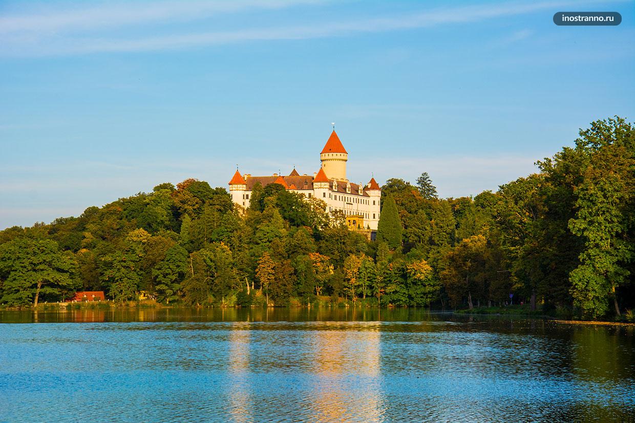 Красивое фото замка Конопиште в Чехии