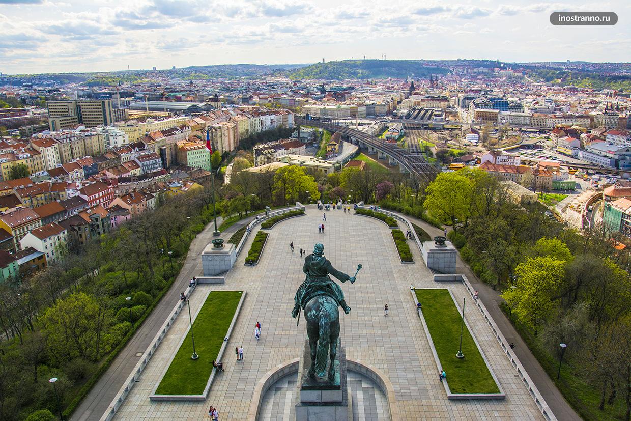 Смотровая площадка в Праге на холме Витков
