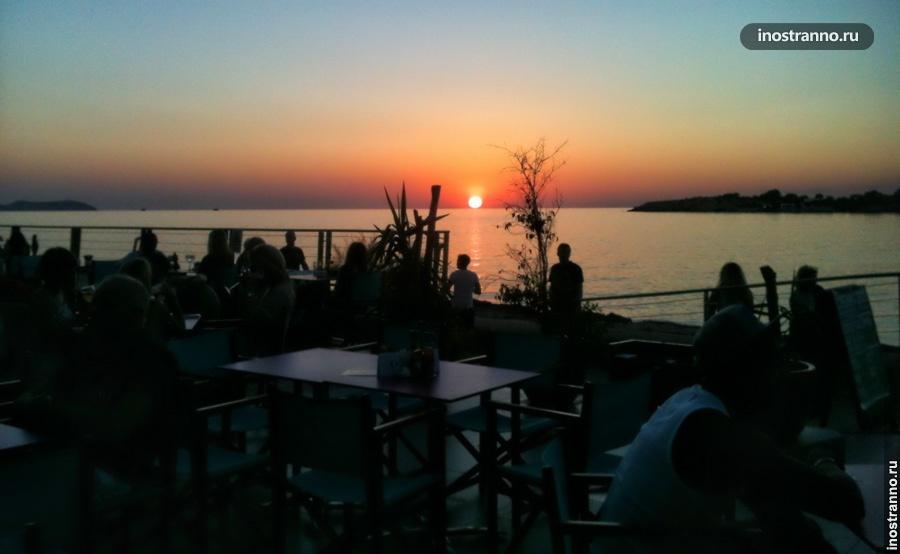 Sunset Café бар на Ибице с лучшим закатом