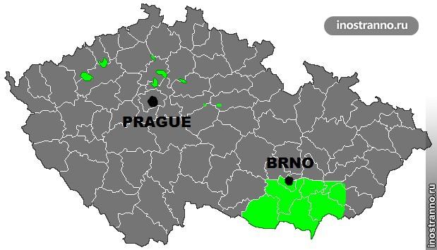 Винные регионы в Чехии