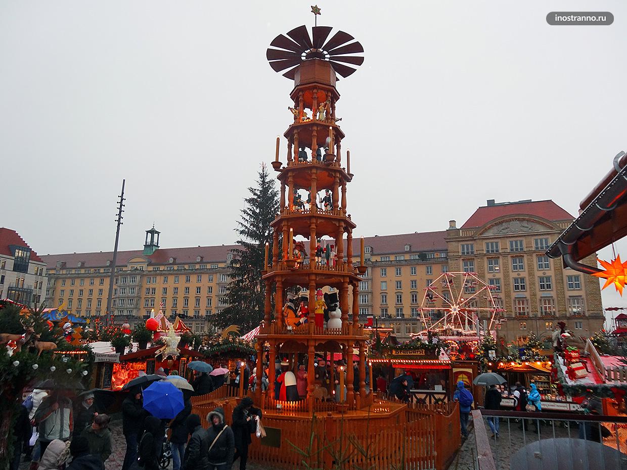 Ярмарка Штрицельмаркт в Дрездене