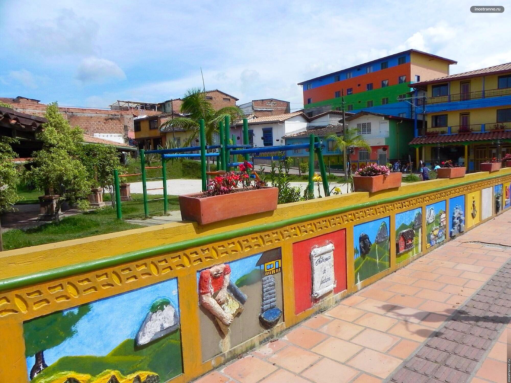 Маленький город Гуатапе, Колумбия