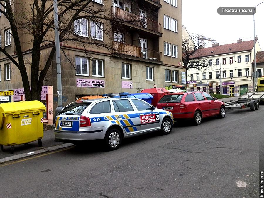 Полицейская машина в Чехии