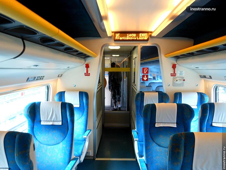 Чешский поезд и вагон