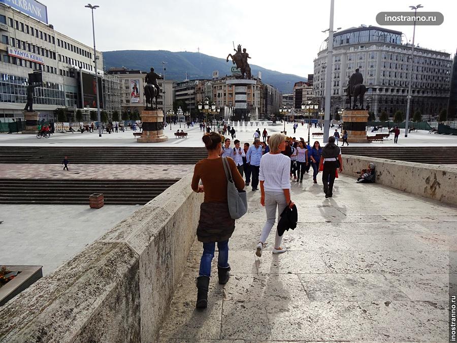 Главная площадь Скопье