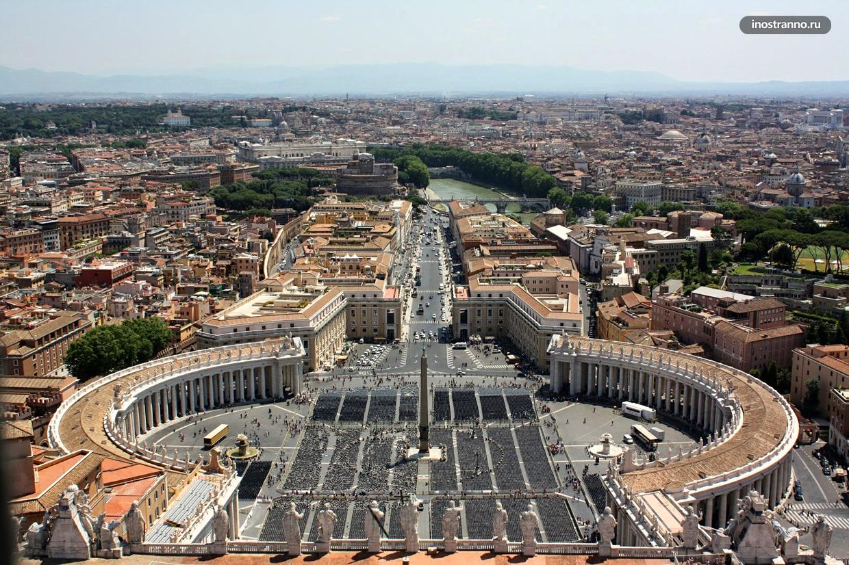 Вид с Собора Святого Петра в Риме