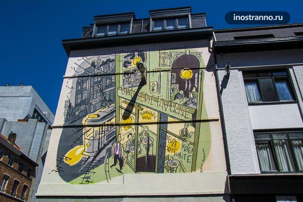 Украшение фасадов домов в Брюсселе