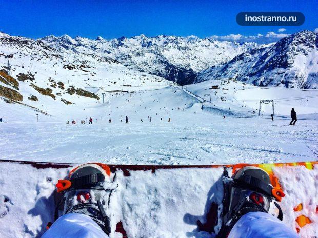 Золден Австрия, где кататься на лыжах