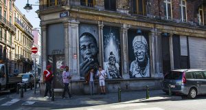 Стрит-арт и граффити на улочках Брюсселя