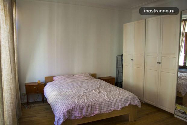 Спальня в квартире в Брюсселе