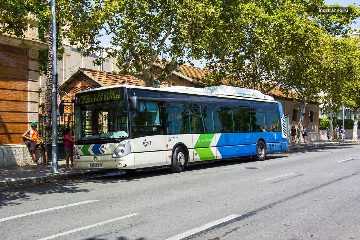 Автобус из Эль Ареналь до Пальма-де-Майорка