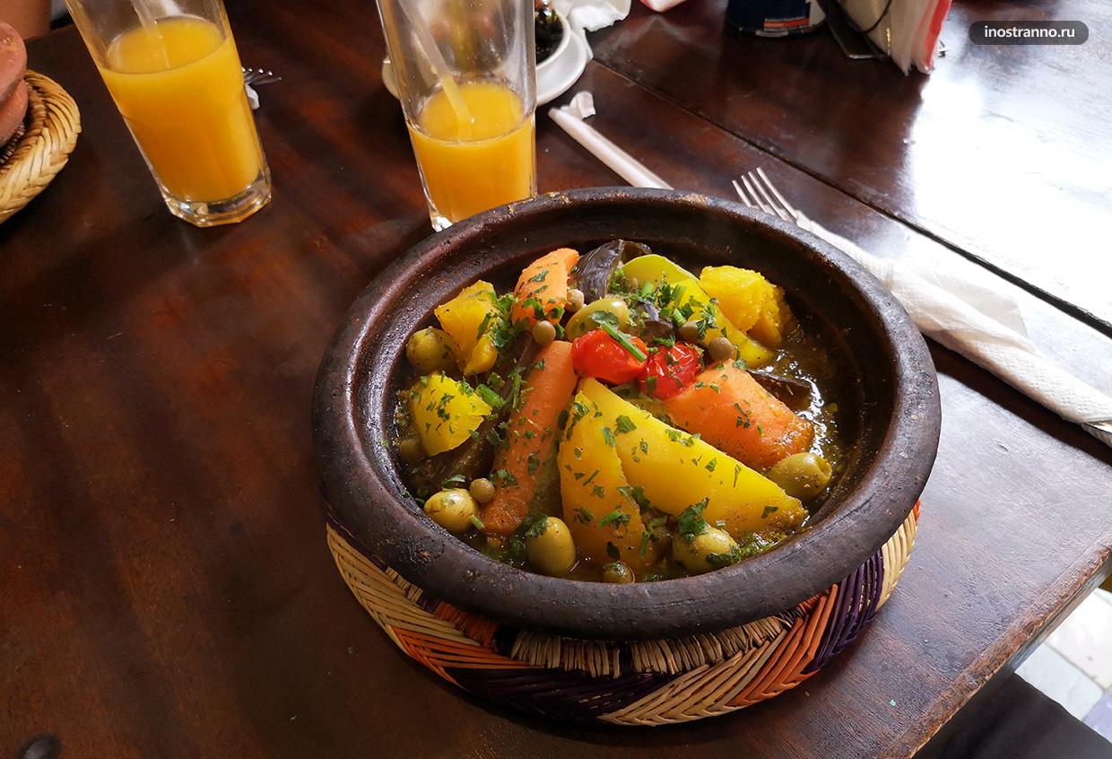 Традиционное марокканское блюдо Тажин 