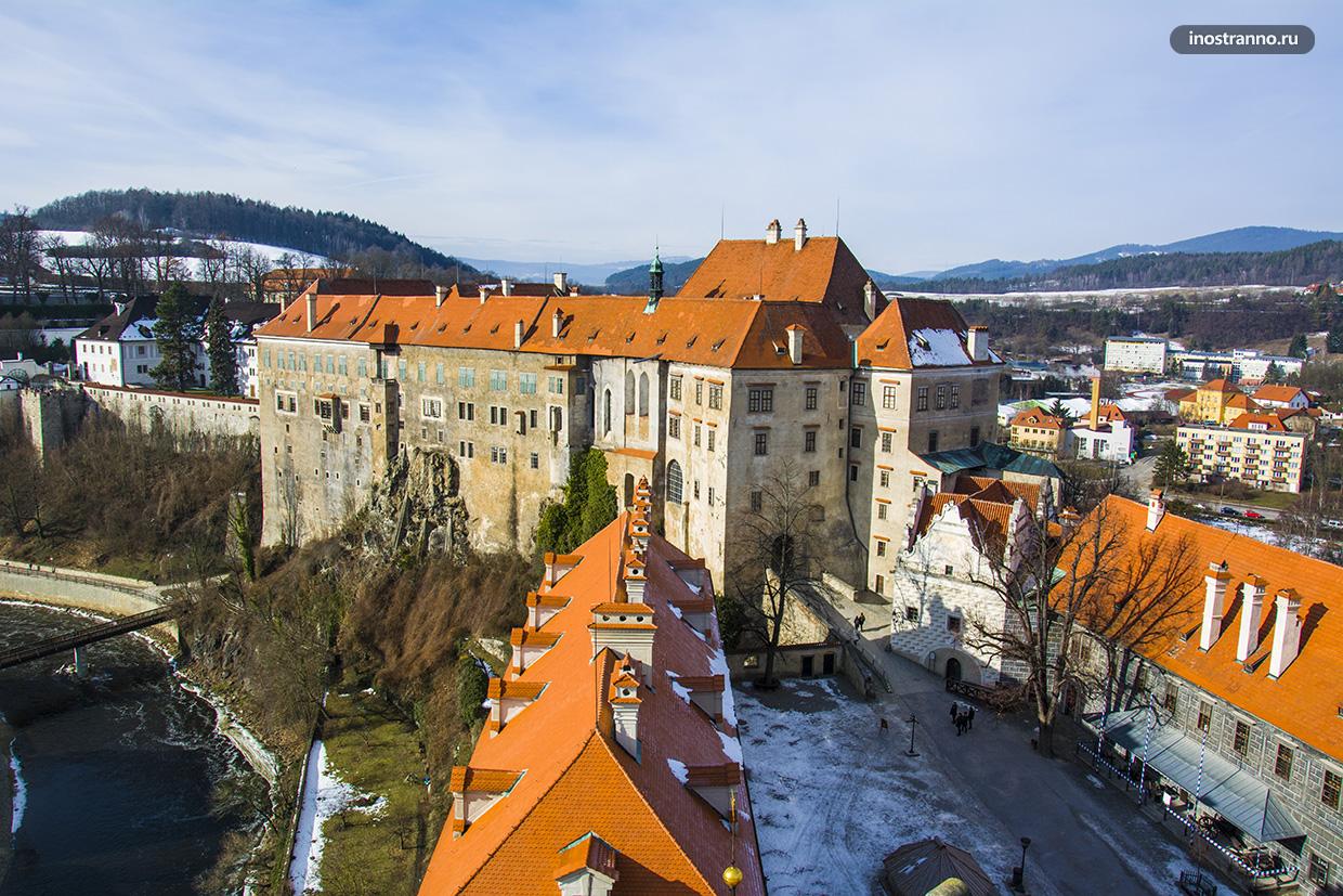 Панорама замка в Чешском Крумлове