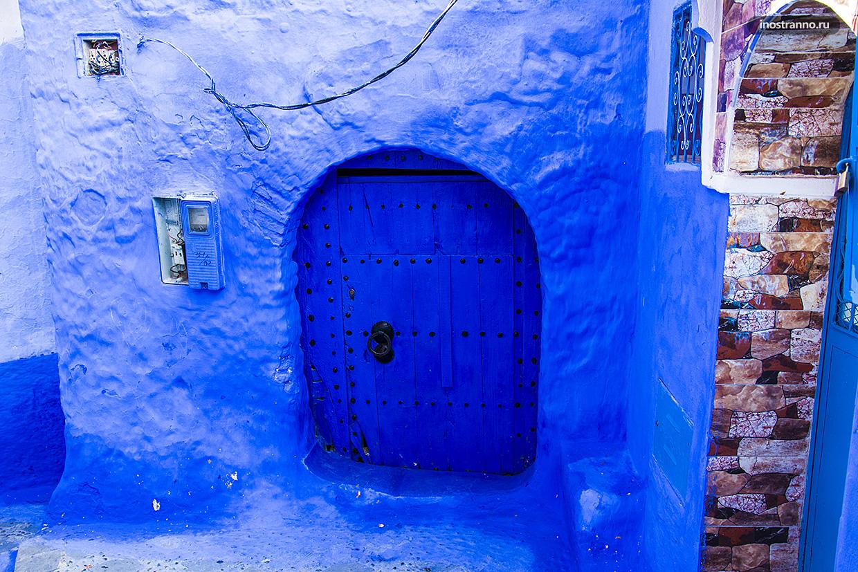 Шефшауэн красивые двери в Марокко