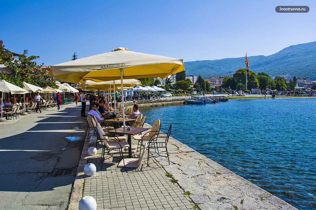 Ресторан на Охридском озере