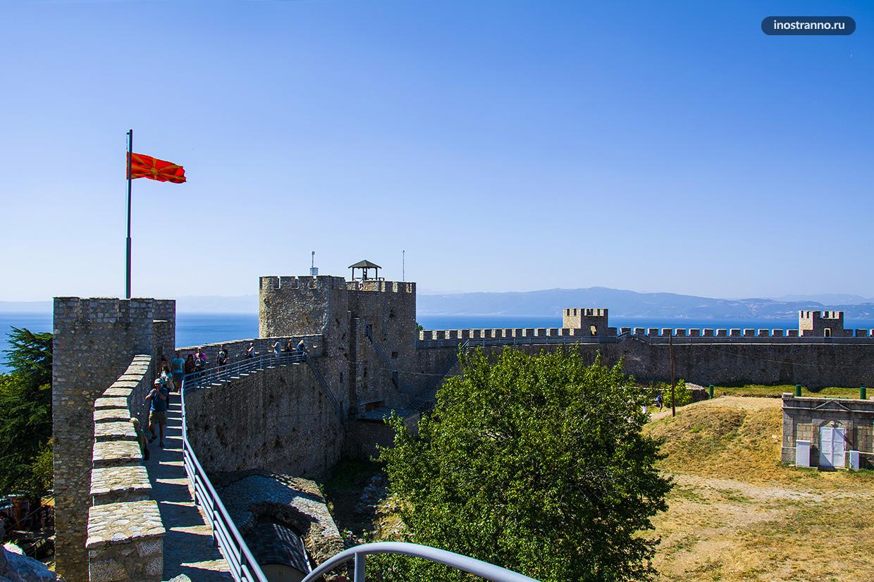 Стены крепости Самуила в Охриде