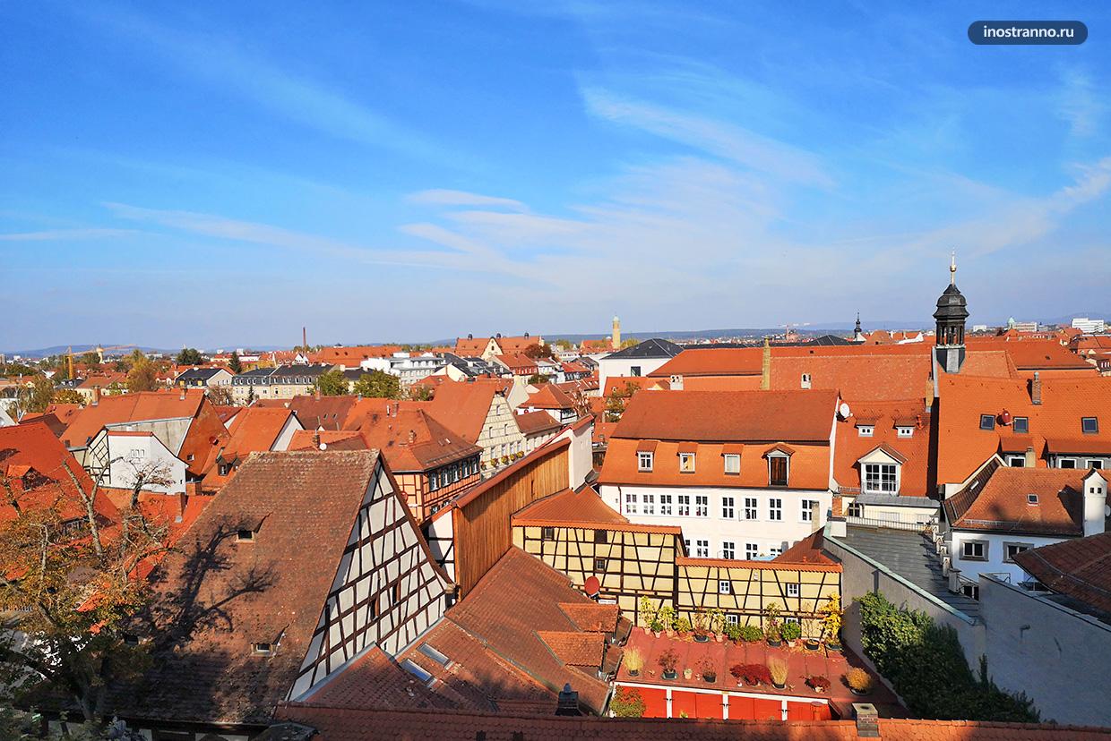 Панорама немецкого города Бамберг