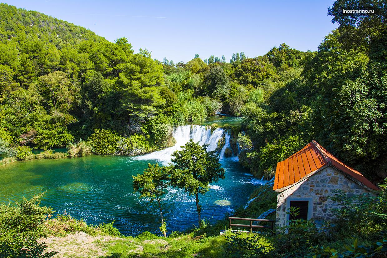 Красивый Национальный парк в Хорватии
