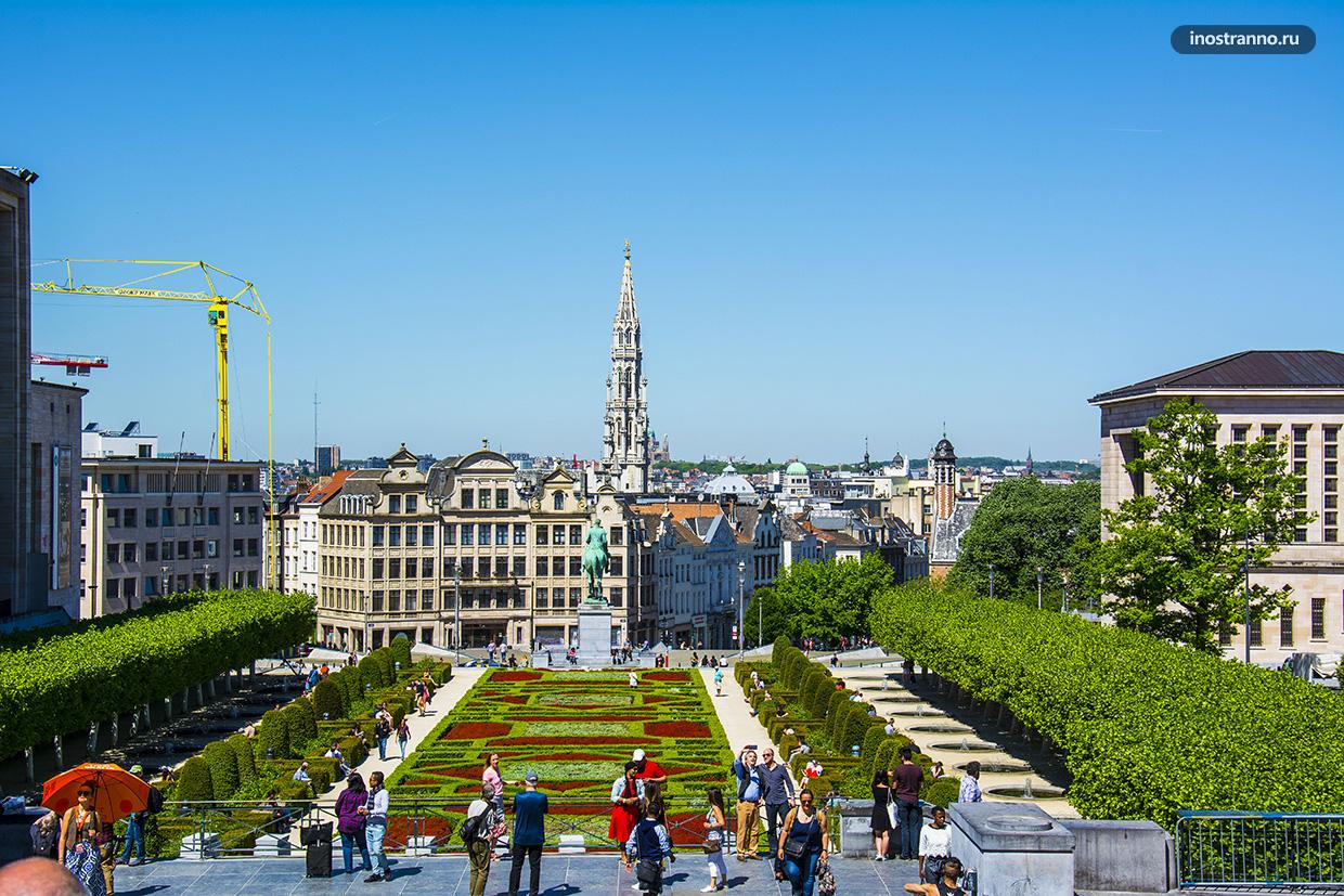 Гора искусств лучшая бесплатная смотровая в Брюсселе
