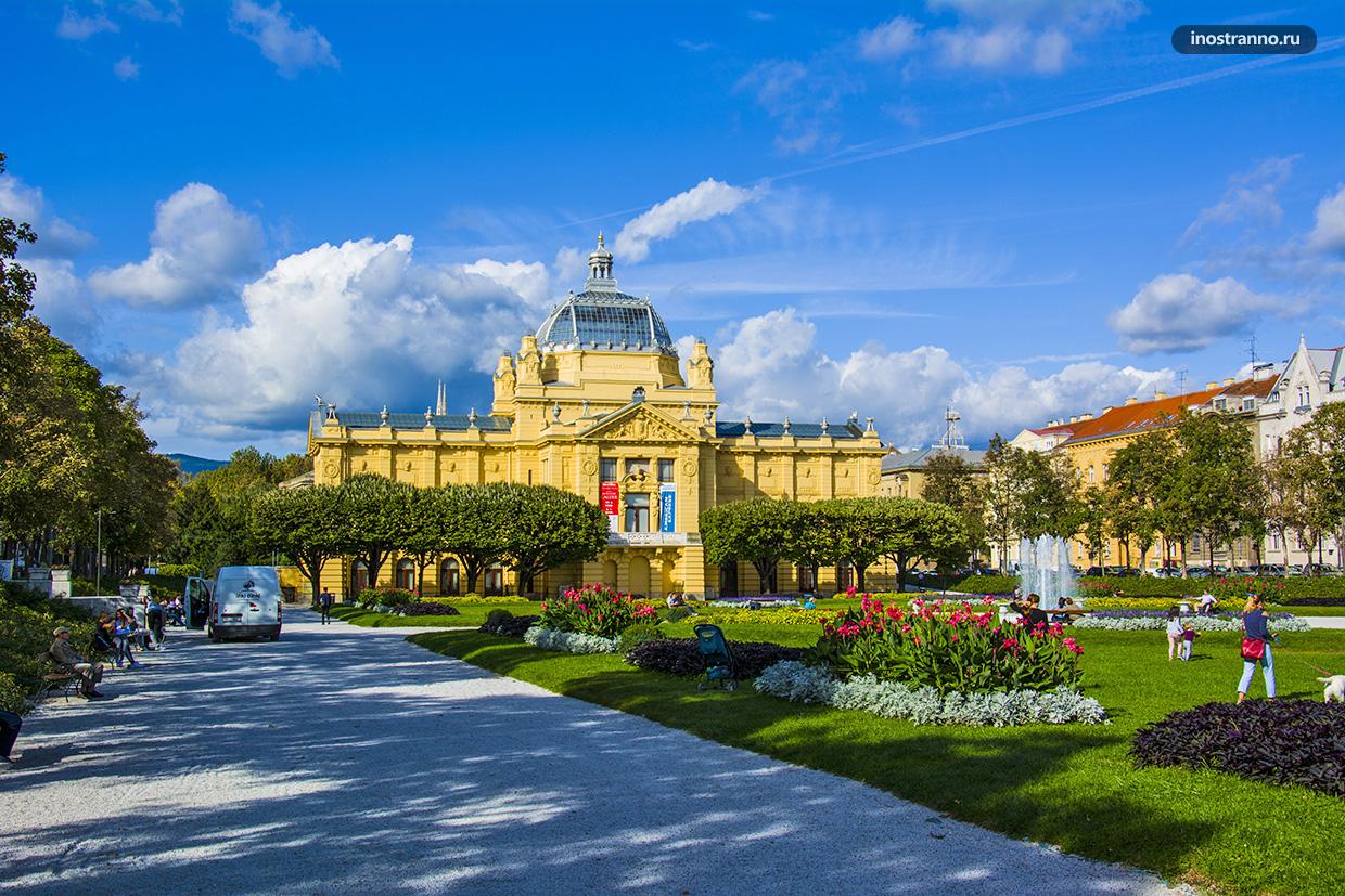 Самый красивый парк с цветами в Загребе