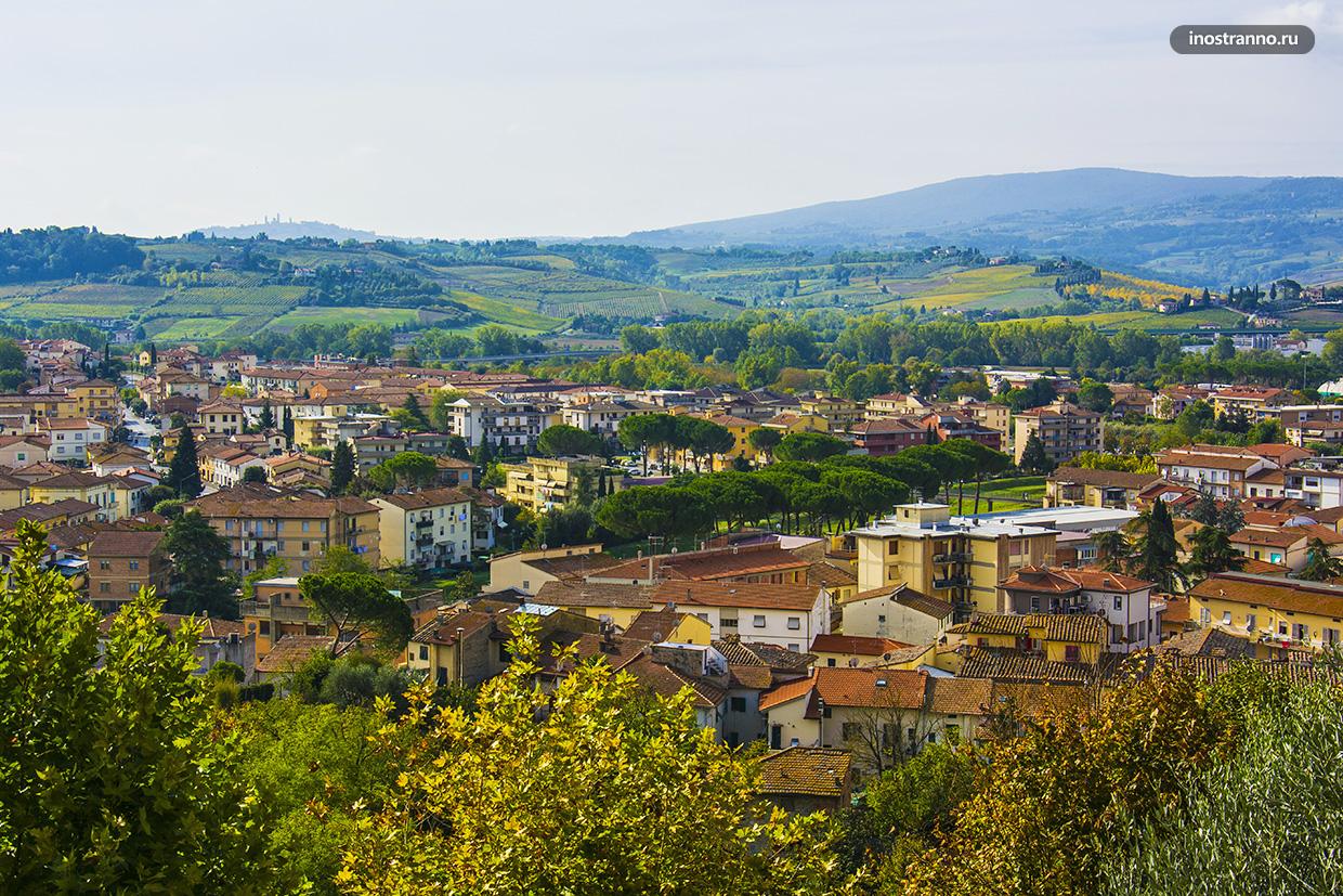 Панорама итальянской Тосканы