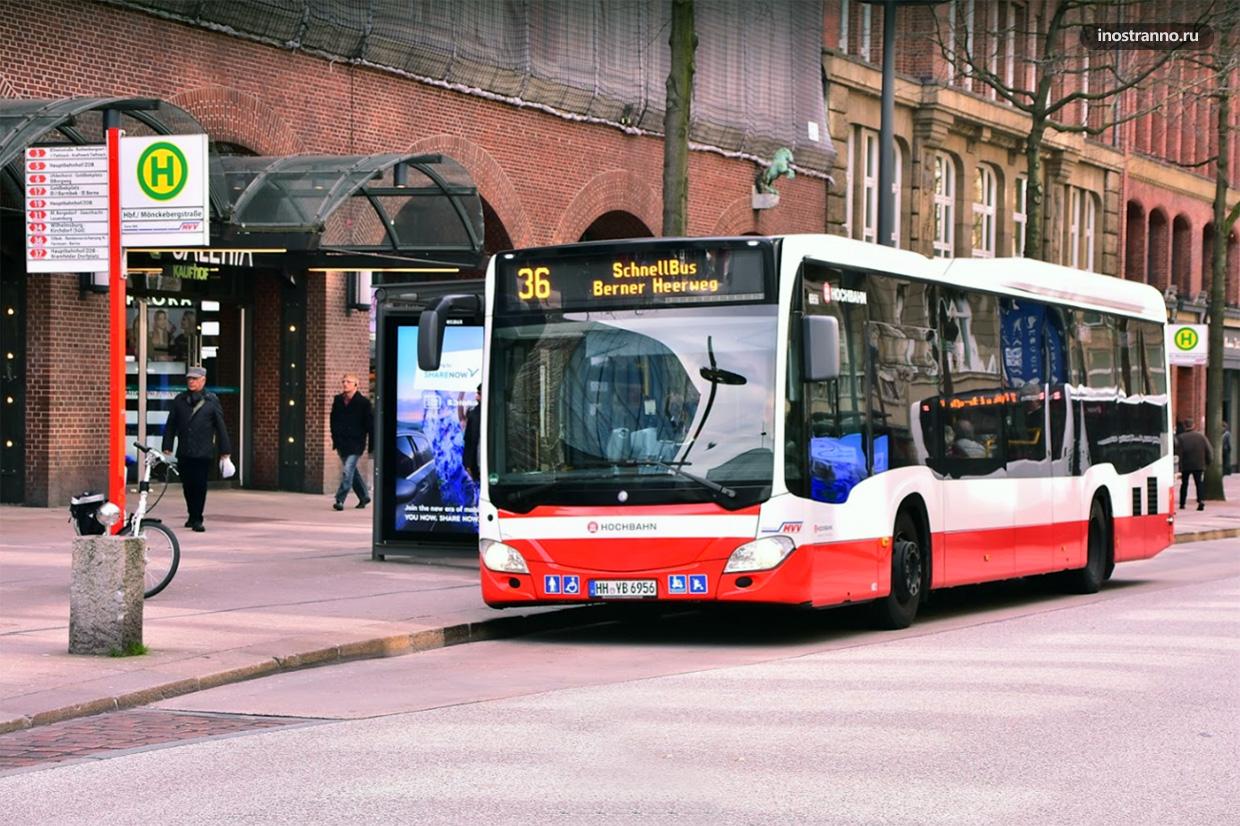 Городской автобус в Гамбурге