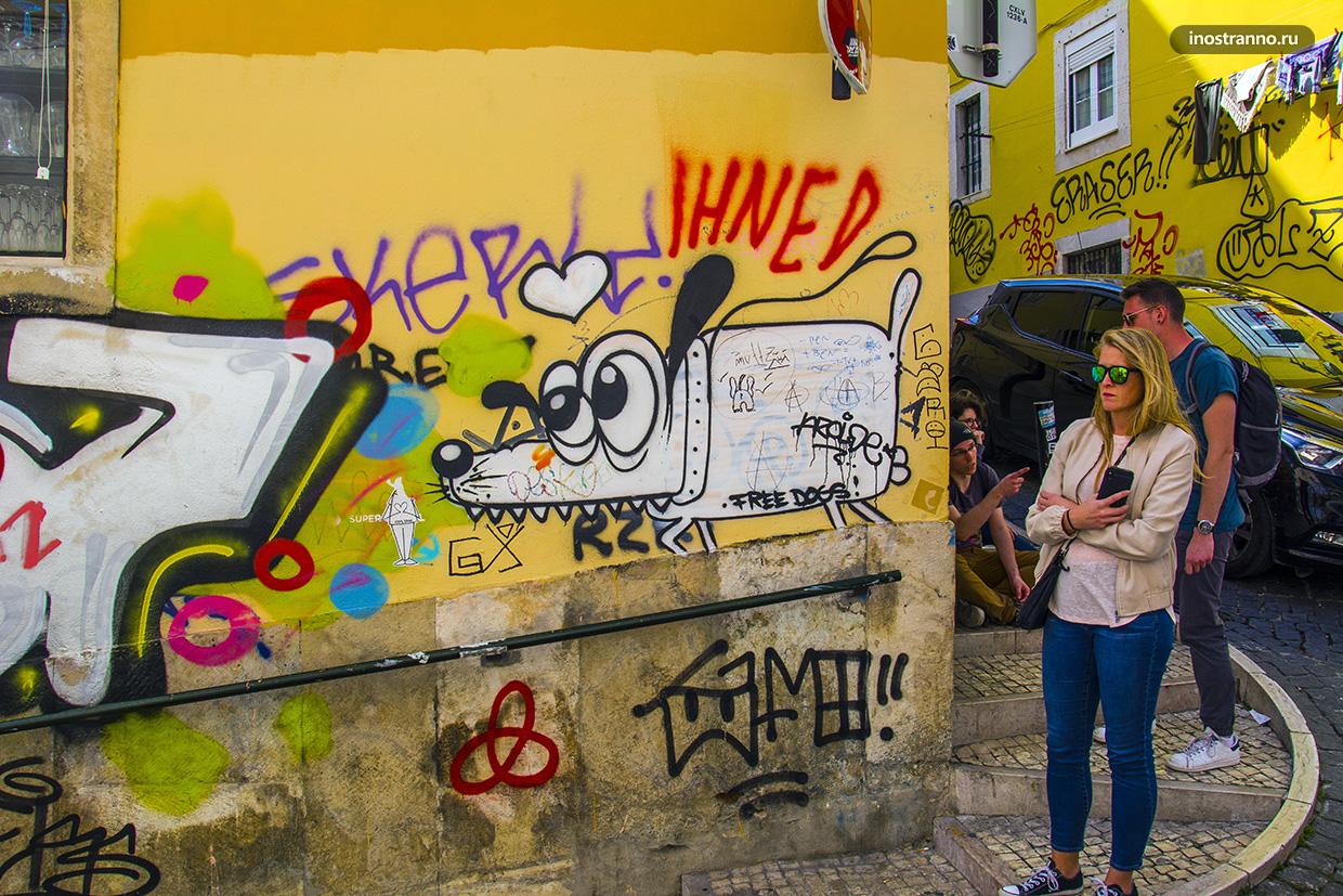 Разрисованные граффити улицы Европы