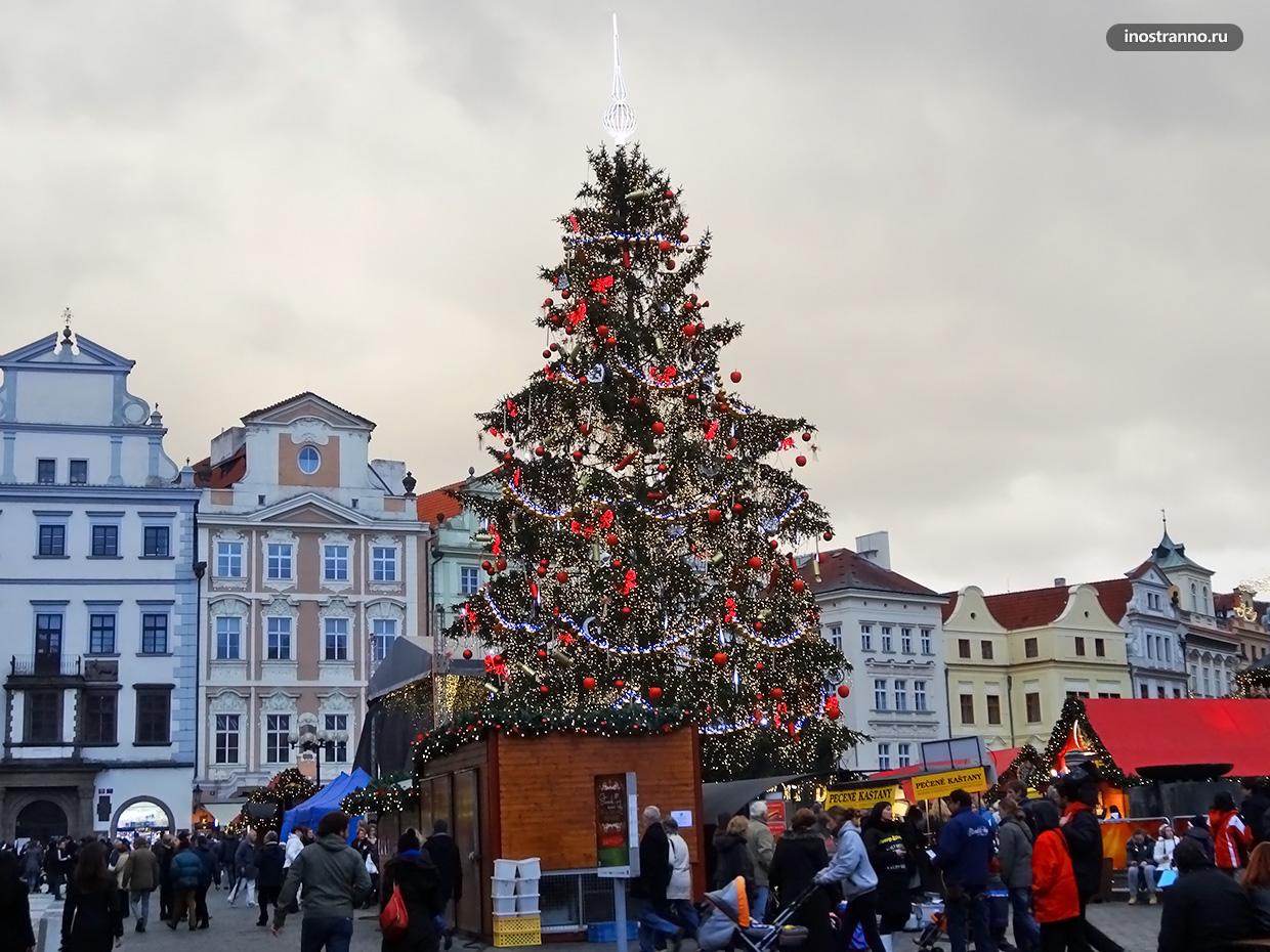 Рождественская ёлка в Праге 2012 год