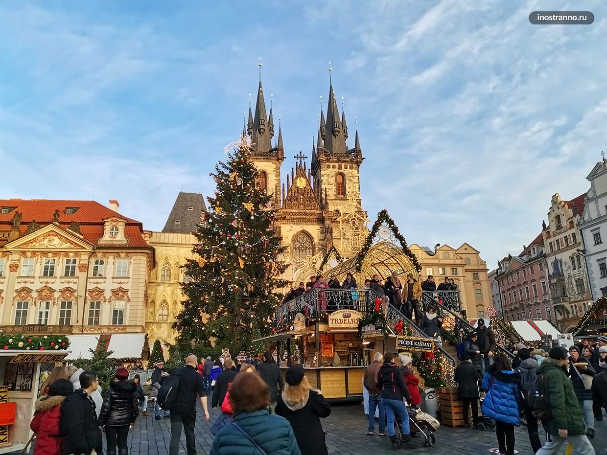 Как украшают Прагу на Рождество и Новый год
