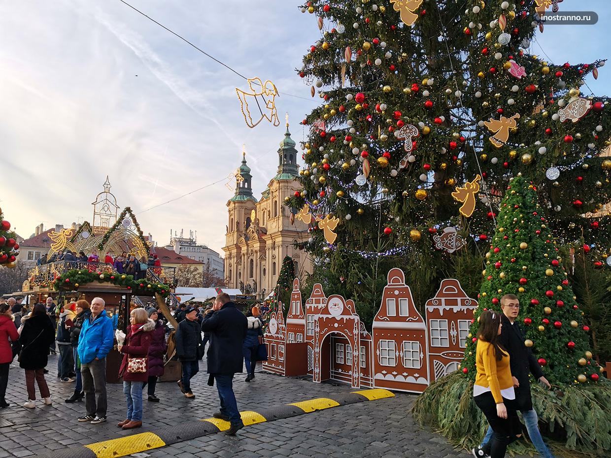 Рождественский рынок в Праге места и фото
