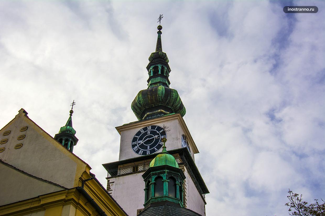 Крупнейшие башенные часы в Чехии