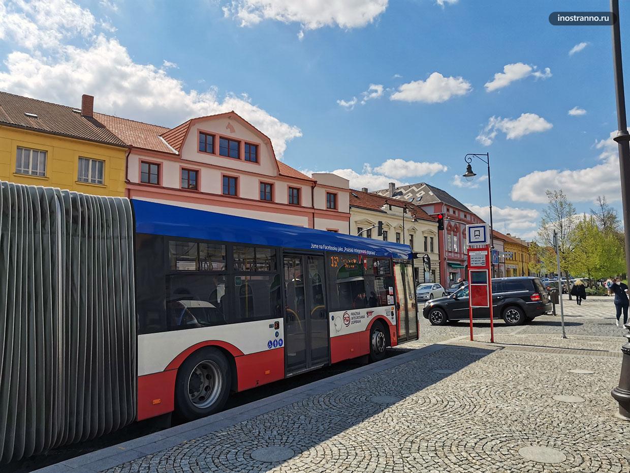 Как добраться из Праги до Брандиса-над-Лабем на автобусе