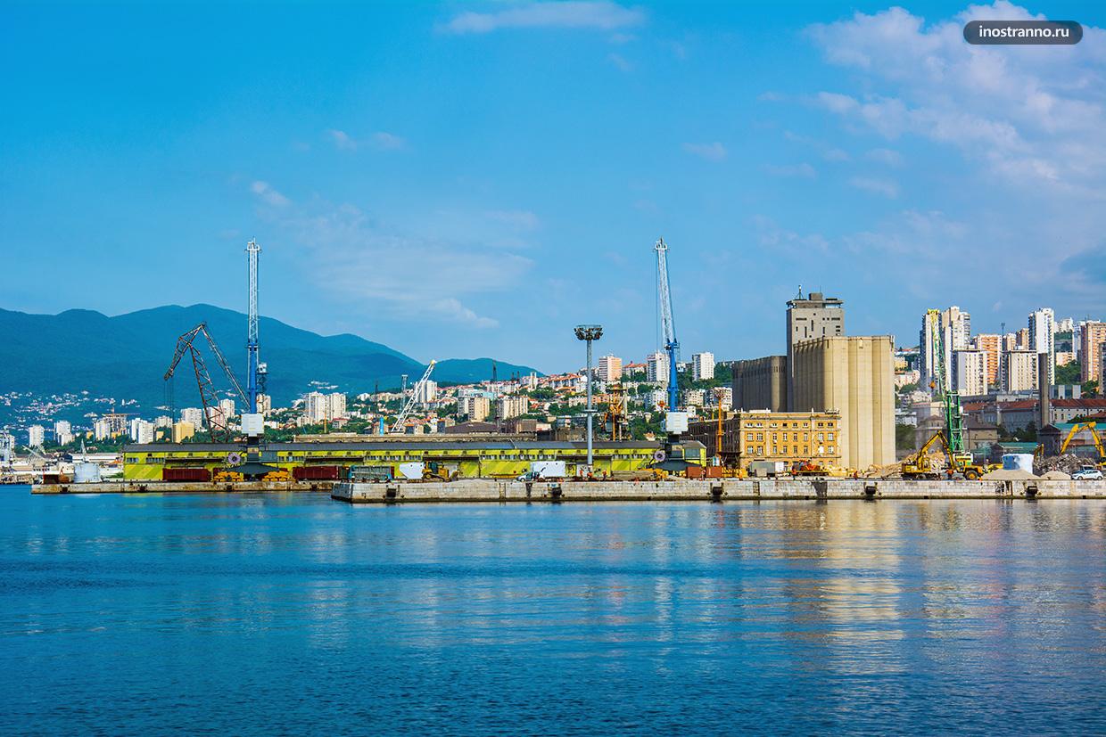 Панорама порта Риеки