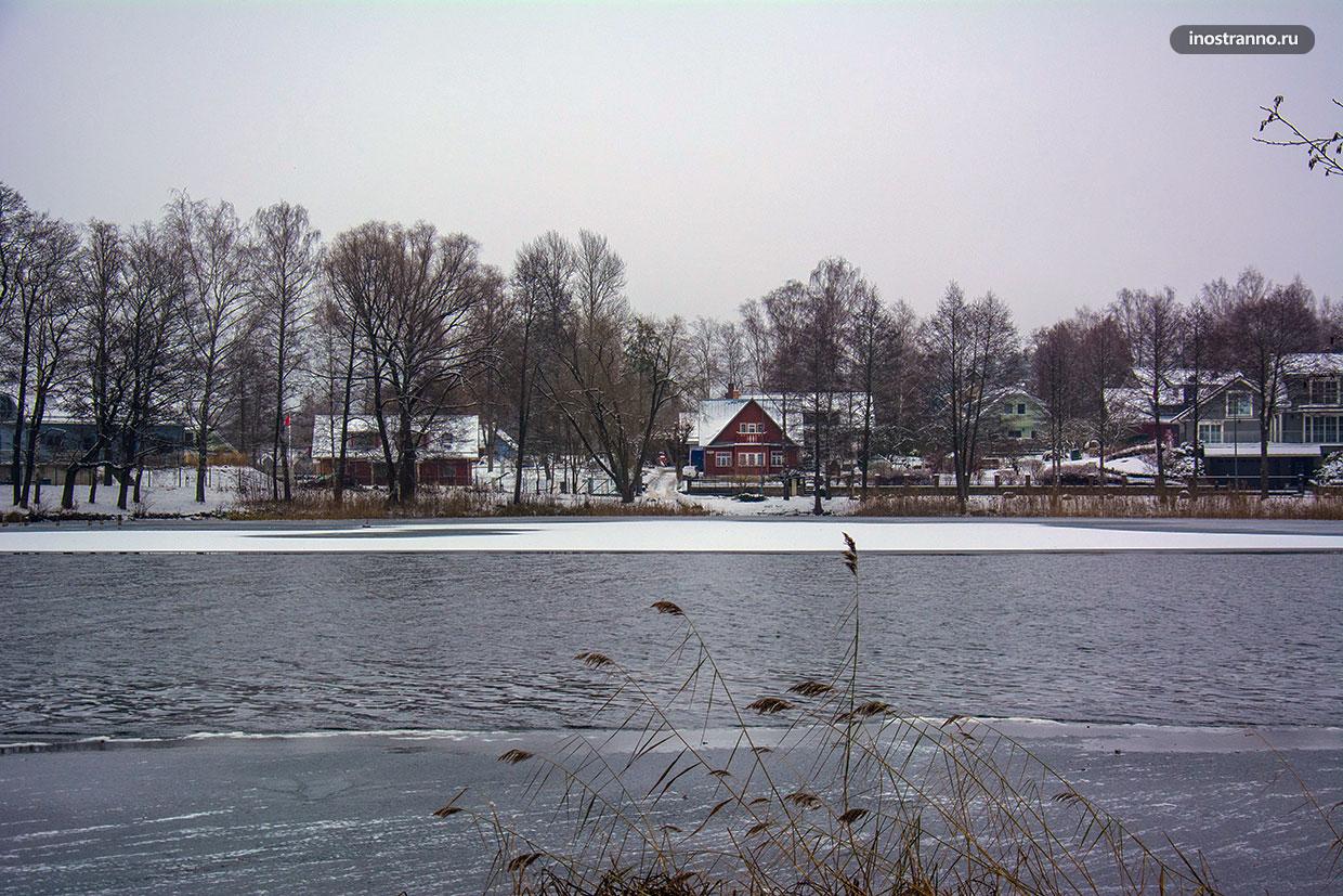 Зима в европейской деревне