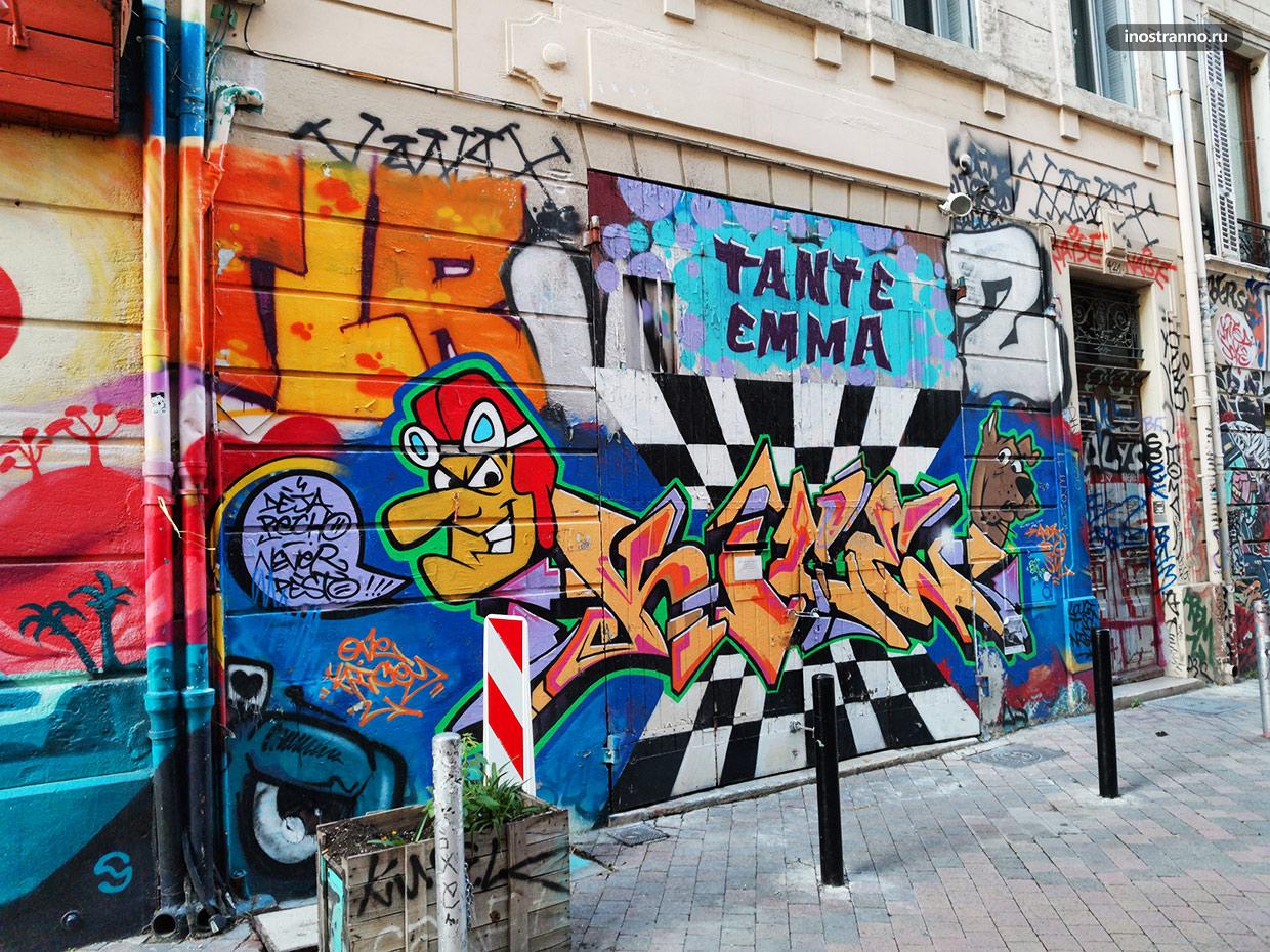 Путеводитель по граффити в Марселе