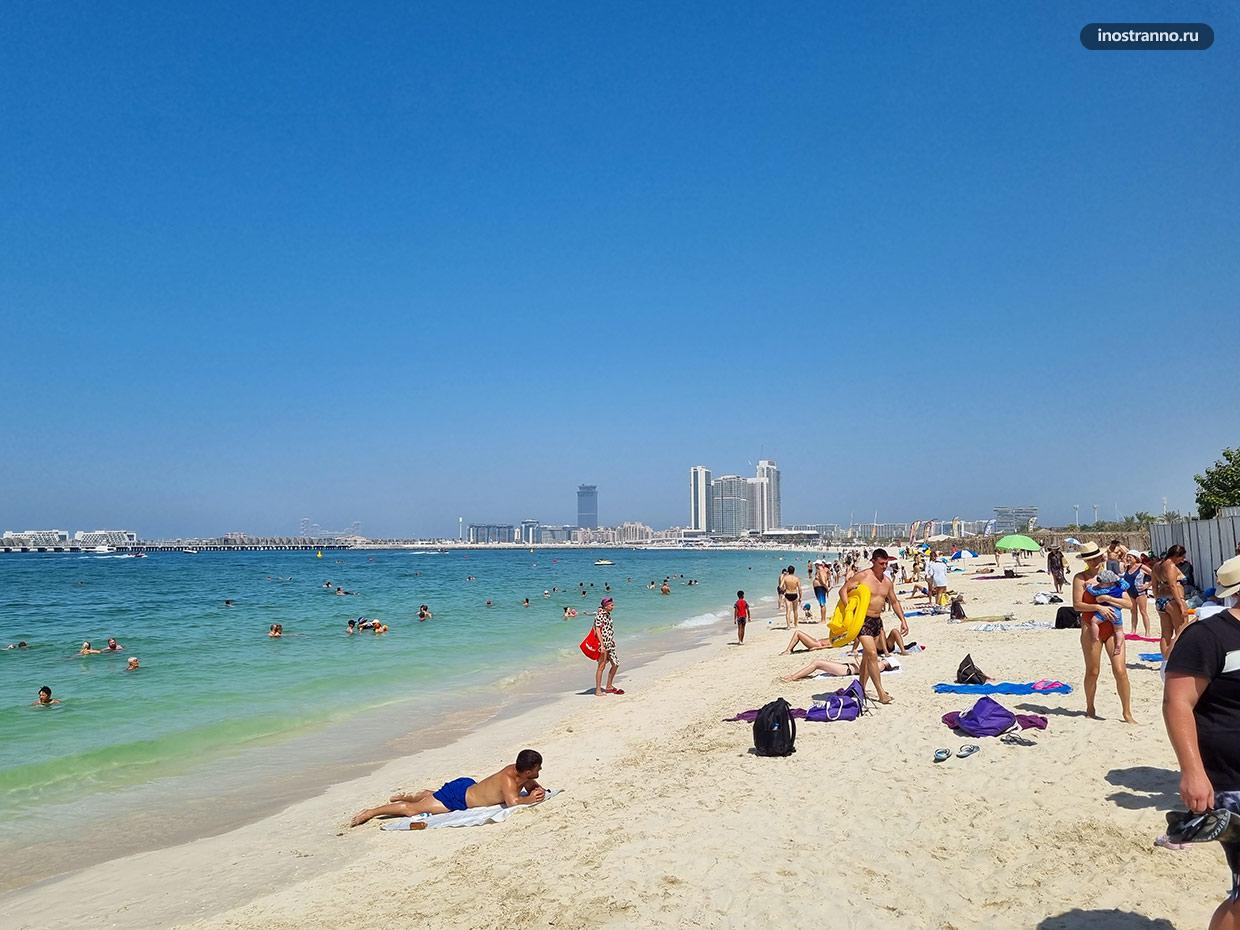 Пляж в Дубае Джумейра Бич Резиденс фото